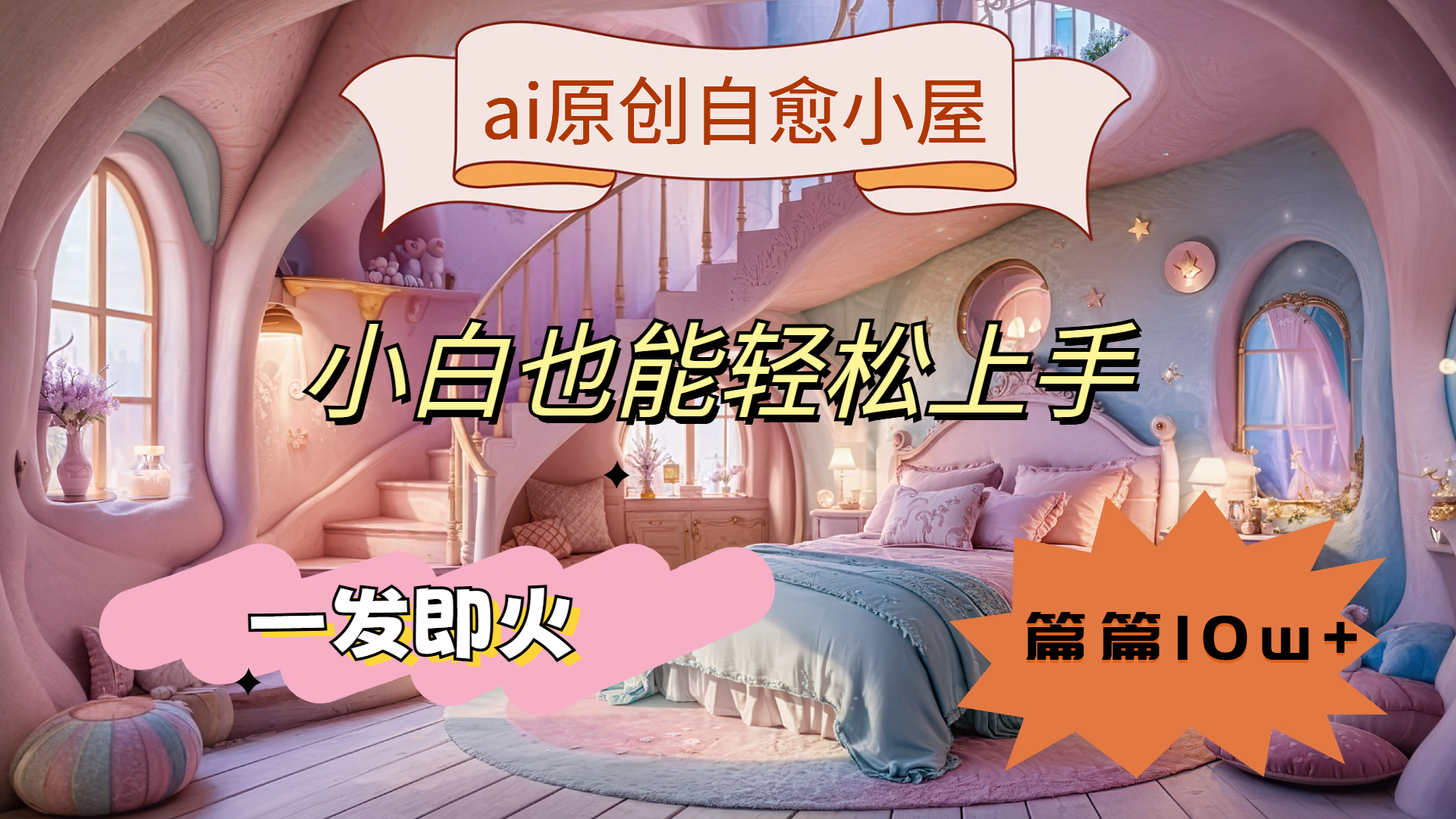图片[1]网创吧-网创项目资源站-副业项目-创业项目-搞钱项目ai原创治愈小屋，小白也能轻松上手，一发即火，篇篇10w+网创吧-网创项目资源站-副业项目-创业项目-搞钱项目网创吧